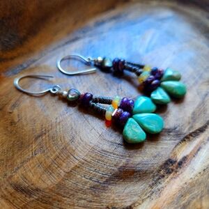 Navajo beaded earrings